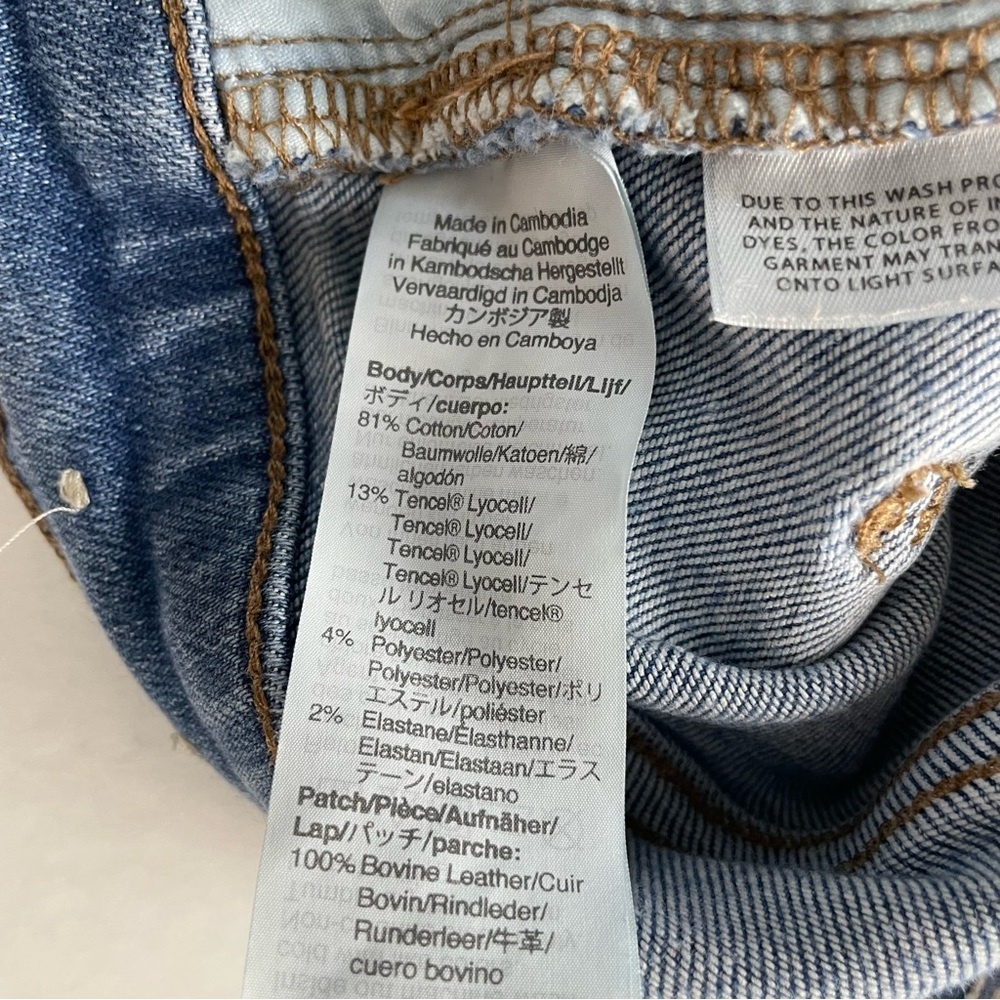 Madewell Mid Rise Denim Cut Off‎ Shorts Button Fly Size 31 - Picture 5 of 9